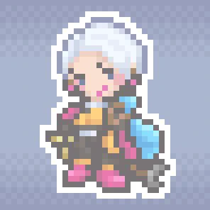 とうぞく(DQ3)! 盗賊という悪人のような印象のある存在が勇者の仲間として紹介されるの、遠い昔に勇者の相棒をしていたあの人の影響だったらいいなぁと思っていたり... #pixelart