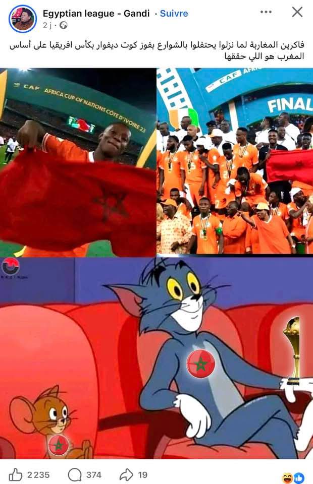 MouslimSeloua's tweet photo. في #كأس_أمم_إفريقيا_2025 اكتشفنا أن الكثير من المغاربة تالف ليهم الرأي والبصيرة وكل من ماااااسر وطوونس والكراغلة يلعبون بعاطفة المغاربة المعوجة الاتجااااه !!

لهذا رجاء ساعدوا في نشر:

لا تكن بيدق في يد --🇪🇬 🇹🇳 🇩🇿
شجع منتخب بلدك فقط 🇲🇦

#المغرب_أولا #المغرب_فوق_الجميع #تمغربيت https://t.co/m5xOuX8geD