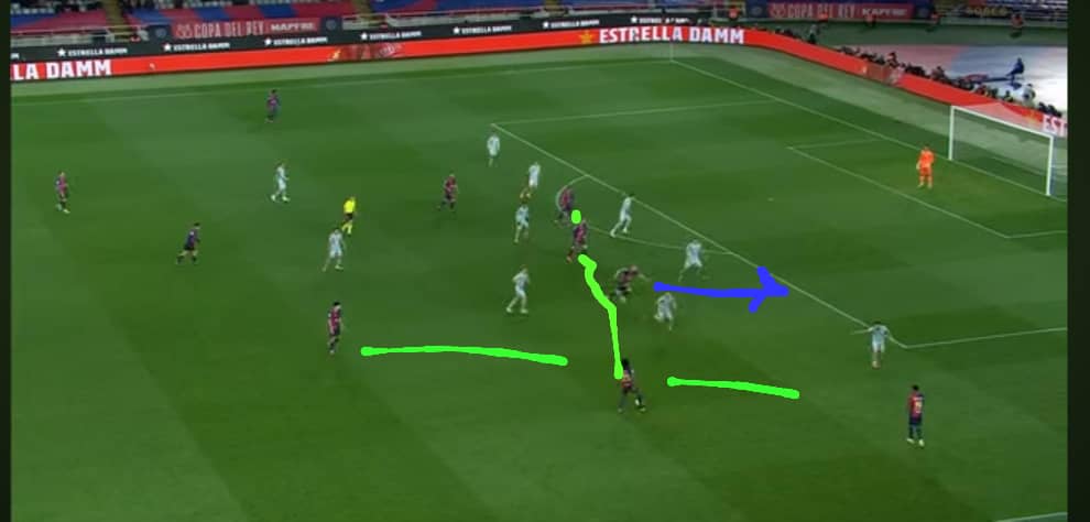 SPORTSBIGGIE's tweet photo. Hansi Flick's Barcelona=Diagonality https://t.co/EiwVU9wAOT