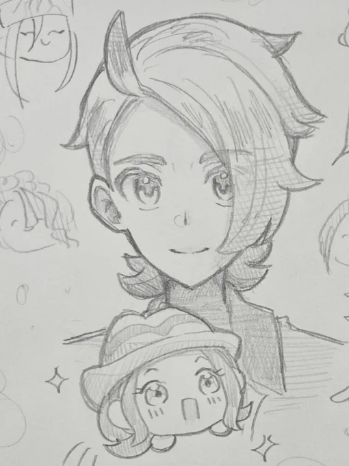 アナログってムズすぎませんか???
妹とキャッキャしながら描いたのですが
久々すぎてどうやって描いてたっけ…?
ってなってしまいました……
デジタル慣れって怖い……

とりあえずgiくんが
可愛いということだけは分かります。 