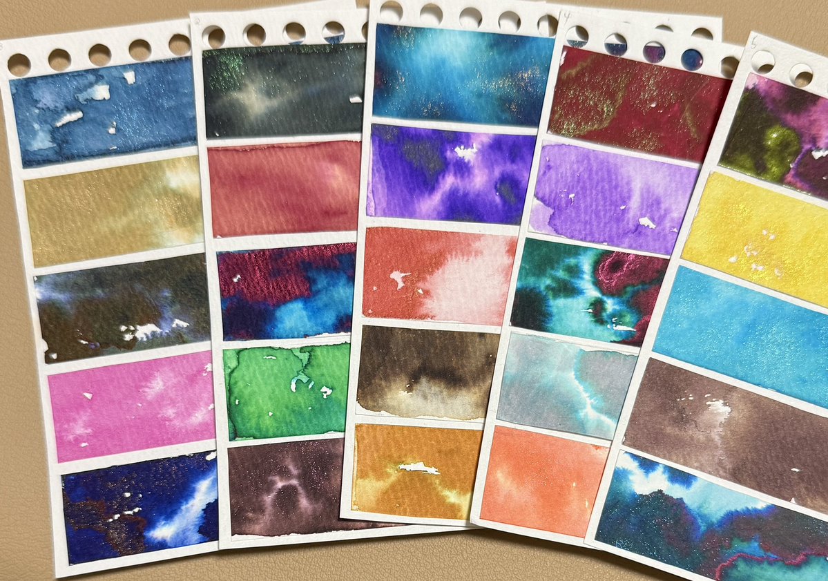 DAIAMIN 2025Teal Edition
#インクベントカレンダー
#inkventcalendar
まとめです。
紙はマルマン画用紙リーフでした。