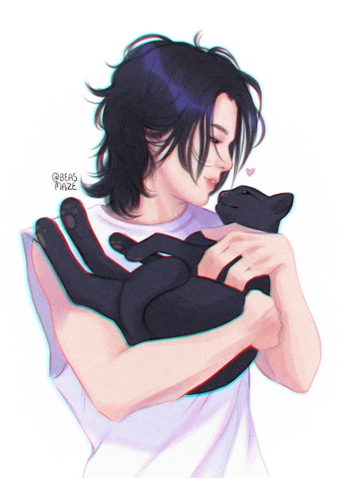 yoongi and tangie #btsfanart #yoongifanart