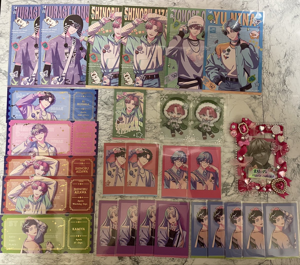 交換】ブレマイ アニメイト 缶バッジ クリアカード フォトカード 特典