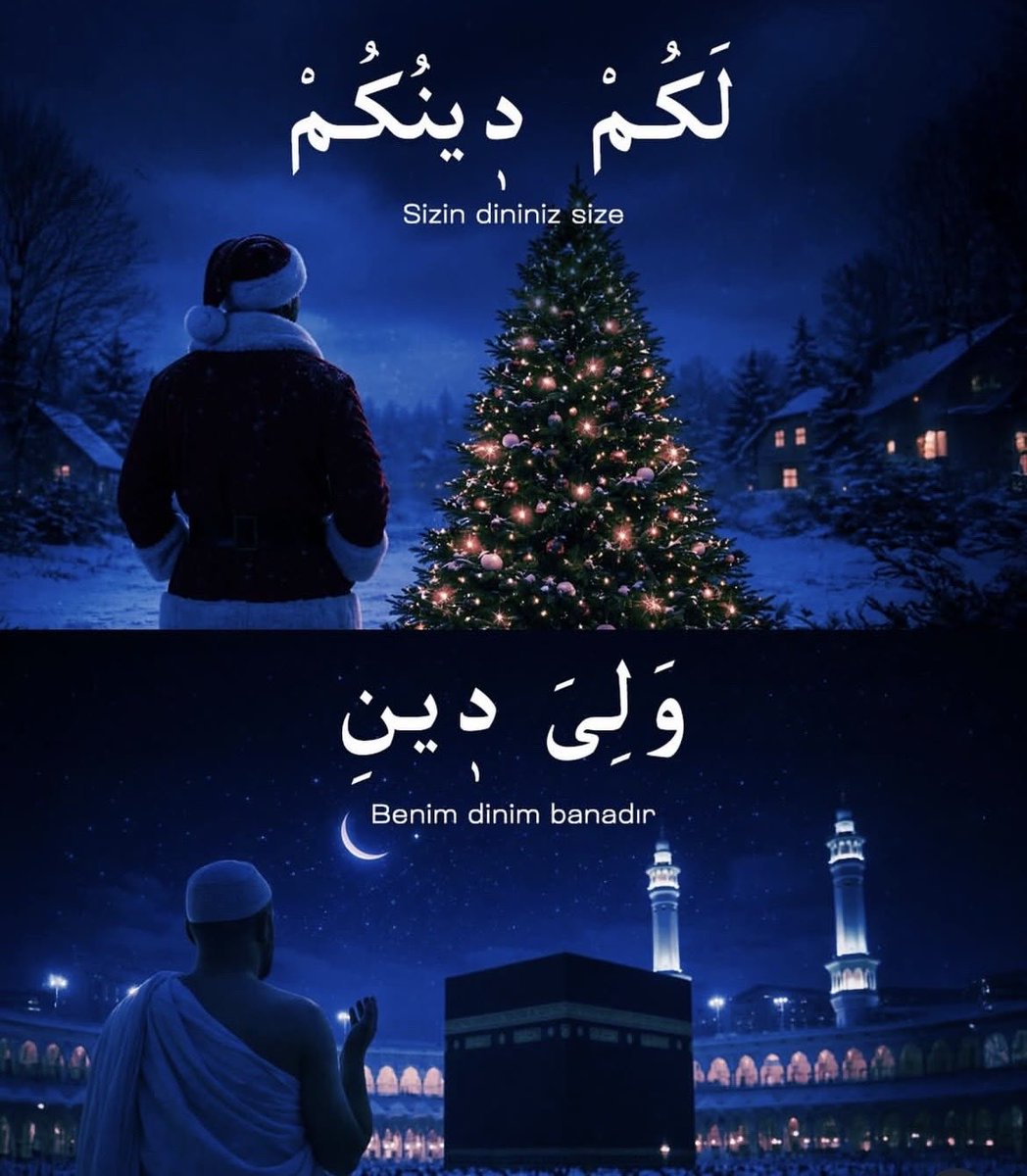 |•Müslüman başkasına benzeyerek var olmaz.
Kendi değerleriyle ayakta durur.
“Kim bir kavme benzerse…” (Ebû Dâvûd)

#GünahGecesi