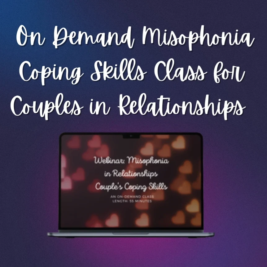 MisophoniaInt's tweet image. #Misophonia Coping Skills for Couples in Relationships -#psychoeducation #copingskills and more. On demand and available now: misophoniainternational.com/product/misoph…