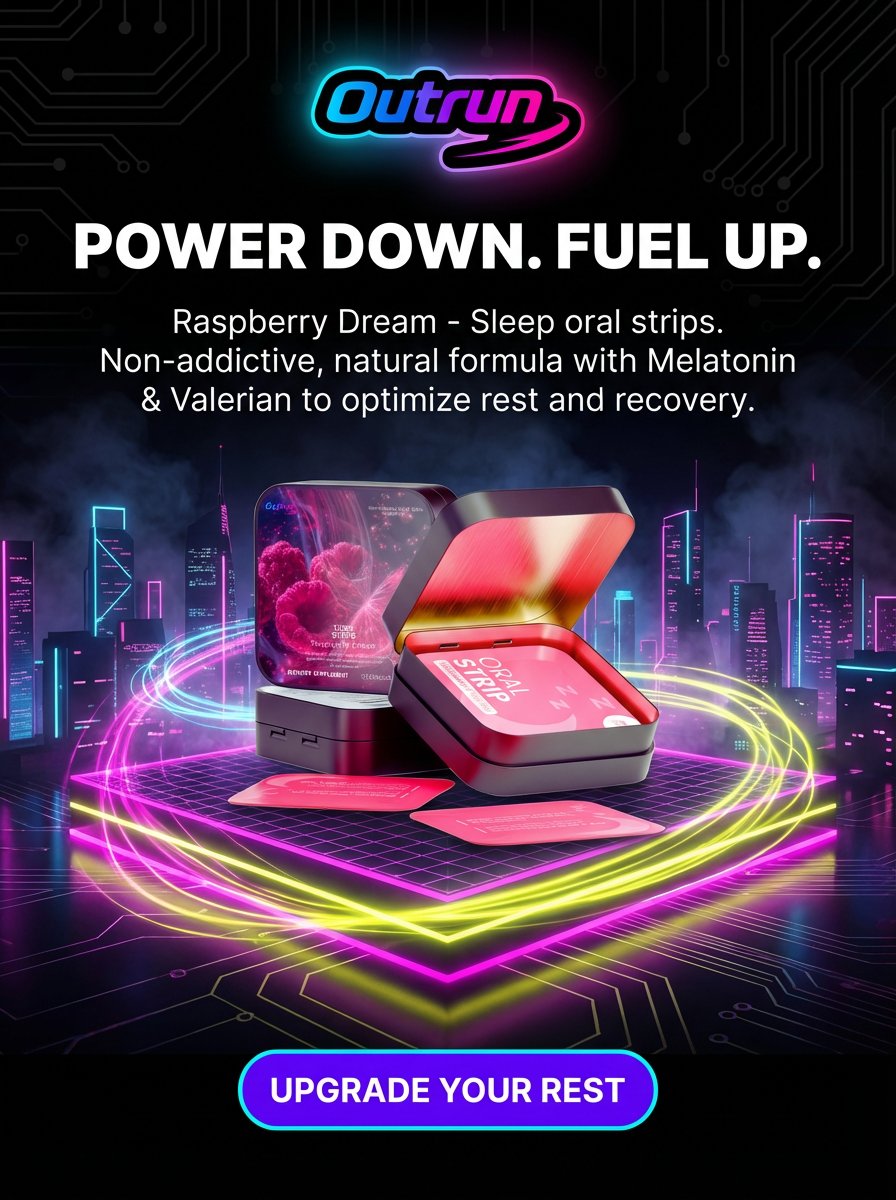 OutrunPower's tweet image. 🌙 CALM / LIFESTYLE

Fall asleep faster.
Wake up stronger.

OUTRUN Sleep Strips help your body switch off — naturally.
No pills. No hassle. Just rest.

Shop now at: outrunpower.com/products/raspb…

✨ One strip. One night. Better mornings.
#BetterSleep #NightRoutine #SleepWellLiveWell…