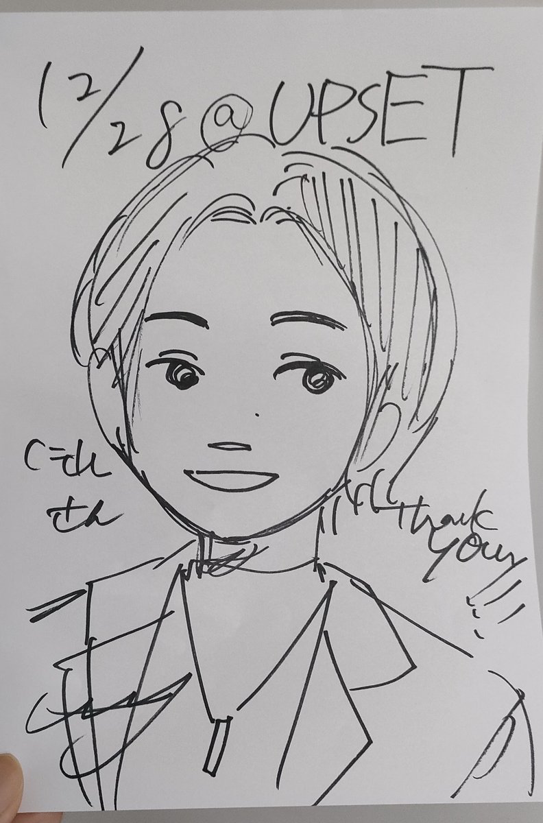 Trooper Salute物販にてムサシさんにロンさんの似顔絵を描いていただきました✍️
本当にめっちゃロンさんですごい！
ありがとうございます🥳🥳