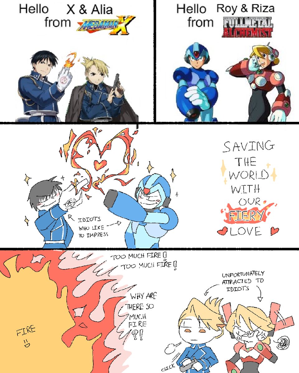 I can't believe I just realize it now. My tastes in fiction are all running in circle
#ロックマンX #megamanx #FMA #FMAB