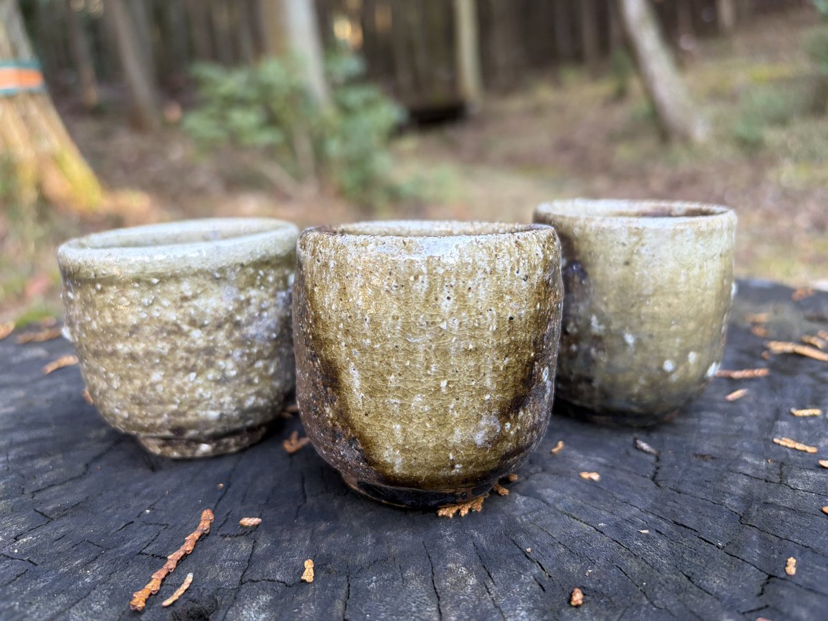 shingo997's tweet image. 信楽焼ぐい呑み🍶
松の灰が溶けてビードロになっています。信楽焼も良いもんですね😀

#Yakishime  #BizenWare  #ShigarakiWare  
#WoodFiredKiln  #Unglazed  #JapaneseTradition
#JapaneseCeramics  #WabiSabi  #ClayArt

#焼締 #備前焼 #信楽焼 #薪窯 #無釉 #伝統工芸