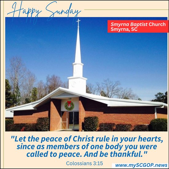 myscgop's tweet image. As we reflect on the lessons of this past year, #Colossians 3:15 serves as a powerful reminder that our most important work begins within, by allowing the peace of Christ to act as the “umpire” of our hearts in every decision we make … 

#HappySunday ❤️

myscgop.news/2025/12/28/hap…