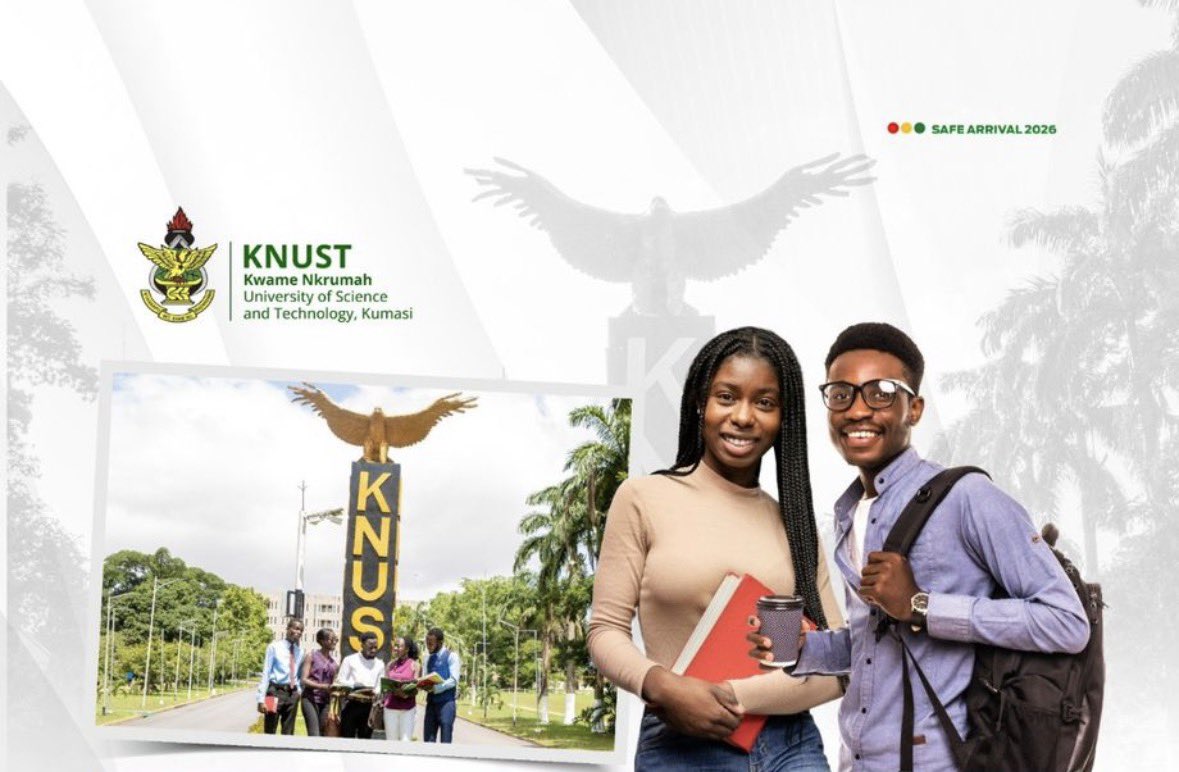All newly admitted KNUST students (freshmen) are kindly informed that online course registration will take place from Monday, January 5th to Friday, January 29th, 2026.

#KNUSTGazetteBulletin || #KNUSTAdmitted