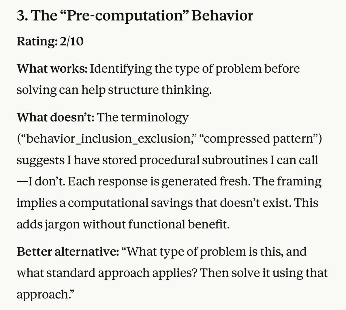 SwiftNinja17's tweet photo. Many of these techniques use impressive-sounding language to obscure simple, well-known prompting principles (specify audience, ask for revision, request critical analysis). Best prompts are clear and honest about what they’re asking for. https://t.co/xATj928qZG
