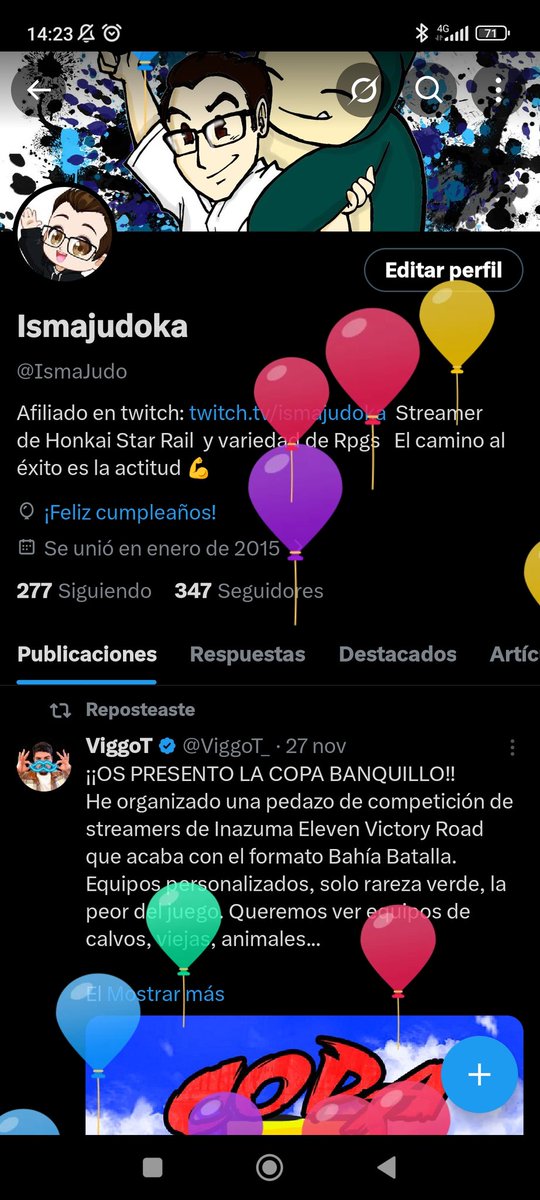 Tengo algo raro en mi perfil