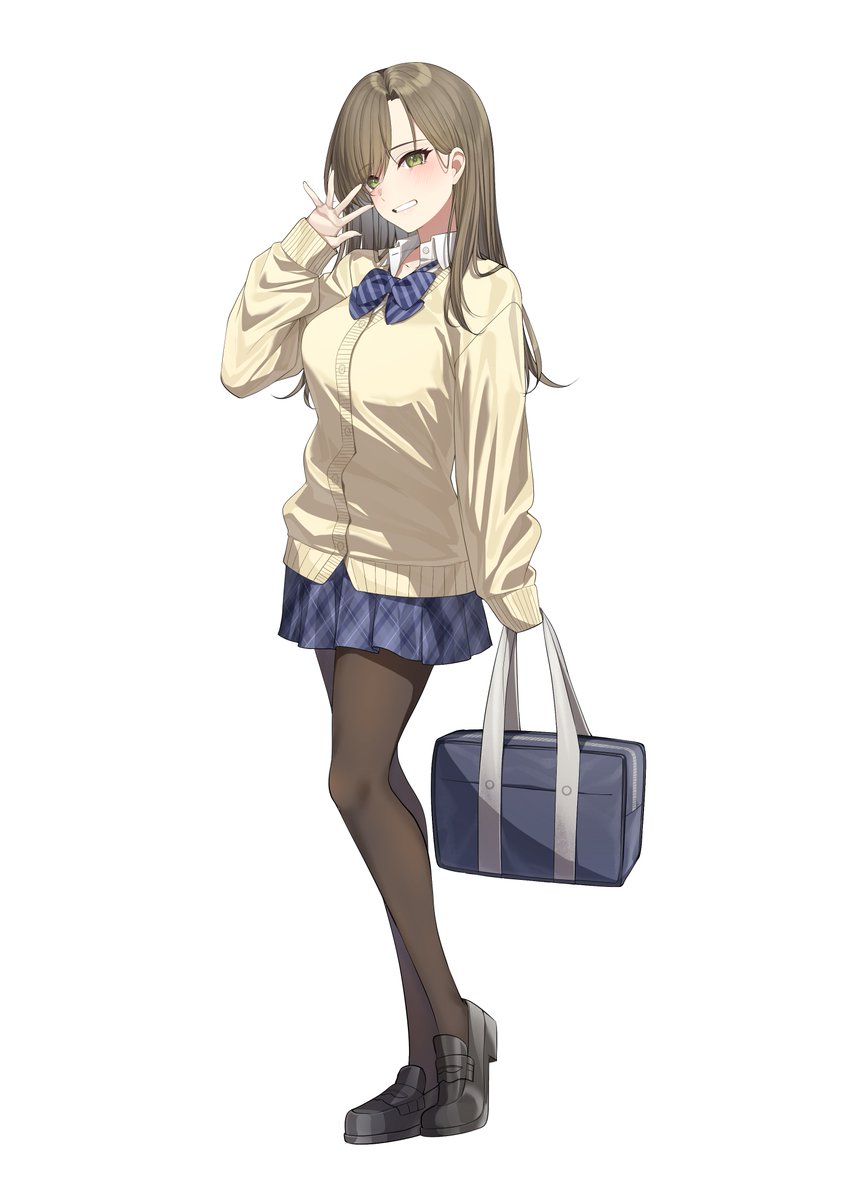 「クラスメイトでギャルな彼女ちゃんの立ち絵」|Go-1（ごーわん)のイラスト