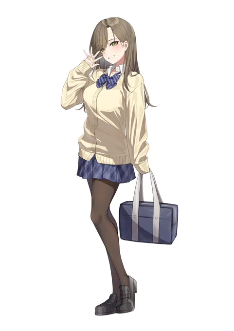 クラスメイトでギャルな彼女ちゃんの立ち絵