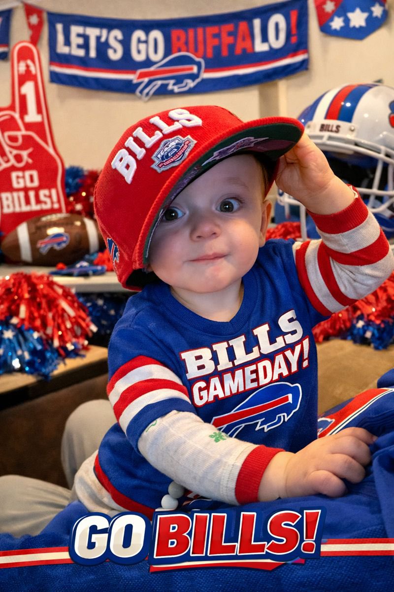 BillsDunk's tweet image. Baker says go Bills!!
