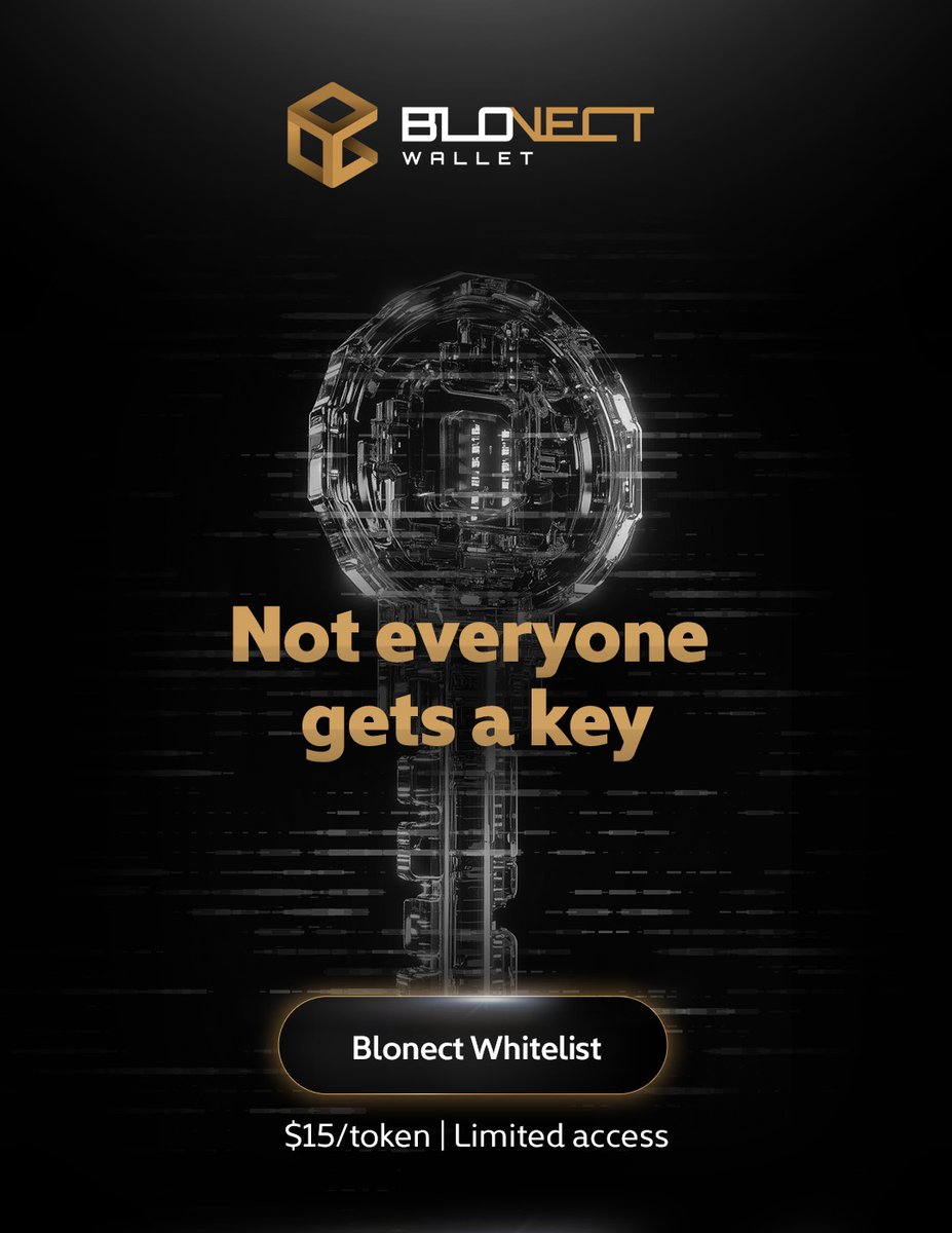 blonectwallet's tweet photo. Blonect lets you sit on the other side of the equation and get exposure to the revenue engine behind every on‑chain action.
​
Request access to the whitelist now: https://t.co/tdjlw3b0zf

#Blonect #Whitelist #CryptoWallet #DeFi #Web3 #RevenueShare #OnChainYield #TokenSale https://t.co/BJigtkd1CA