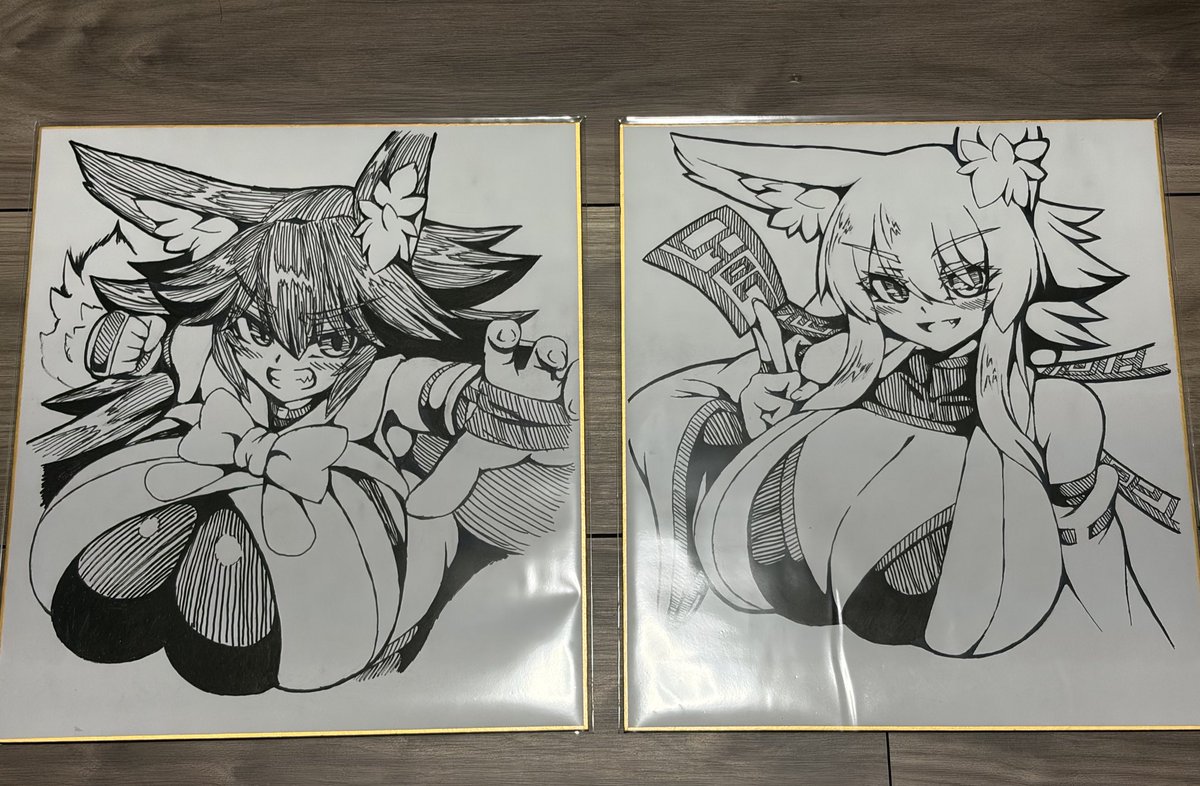 色紙2枚出来ました 