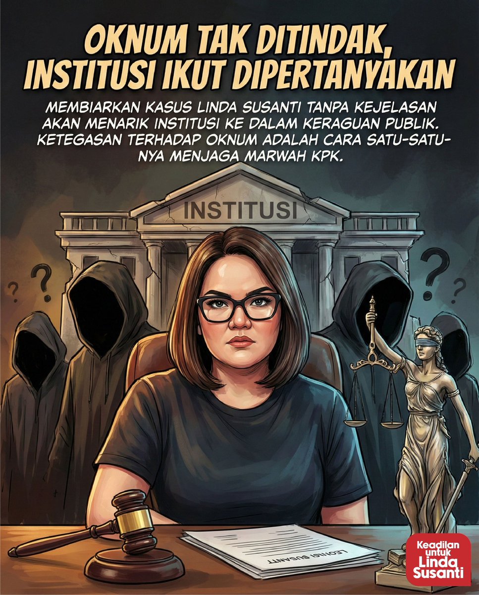 NiaSaid89's tweet photo. Transparansi adalah obat bagi kecurigaan publik. Buka kasus Linda Susanti secara jujur dan terbuka.
@Gerindra @KPK_RI @prabowo 

#MeAndTheeSeriesEP7 Big Girls Don't Cry #DUNKxTheGreatNewYear2026 V TYPE https://t.co/kaBkj11n25