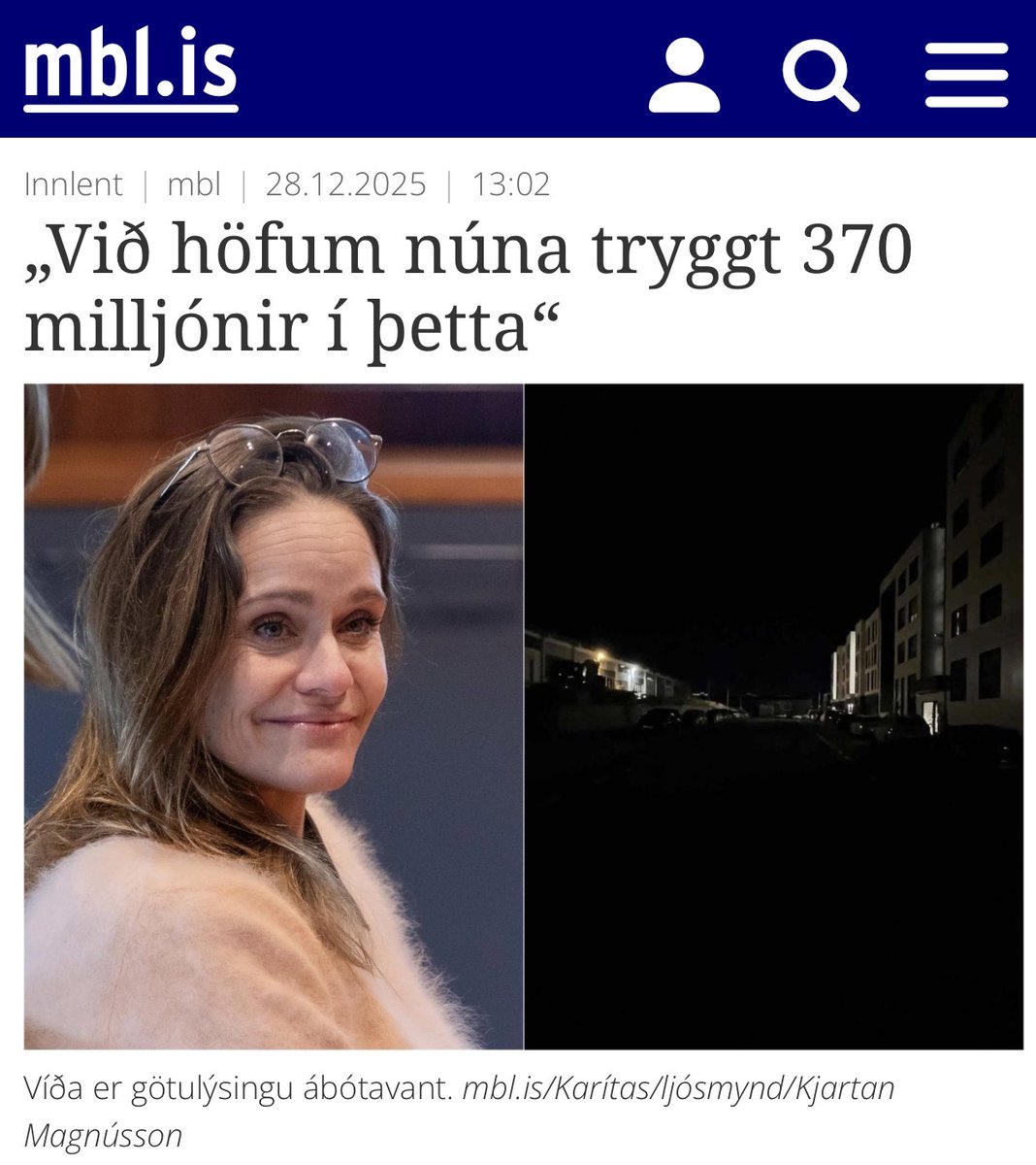 Það segir sína sögu um stöðu Reykjavíkur að það teljist fréttnæmt að fundist hafi peningar til að viðhalda ljósastaurum.