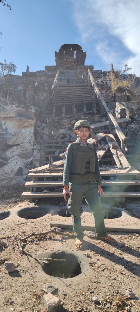 freshnewsasia's tweet image. Cambodia’s Preah Vihear Temple, a UNESCO World Heritage Site and a symbol of Khmer cultural heritage, is reported to have been destroyed by Thai military aggression. The temple, which has long been at the center of border tensions, represents an irreplaceable loss to Cambodia’s…