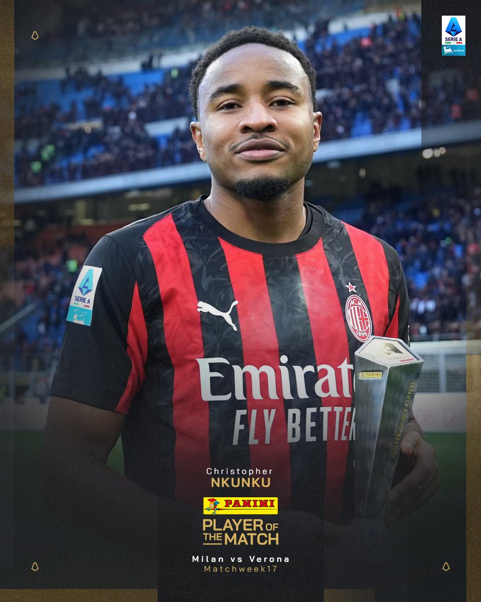 Nkunku è il Panini Player Of The Match di #MilanVerona!