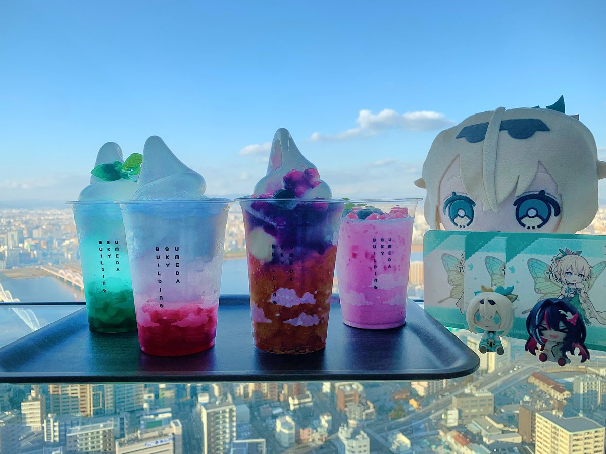 holoXタワーの大阪：梅田スカイビルに仲間達と行ってきました！ ハート