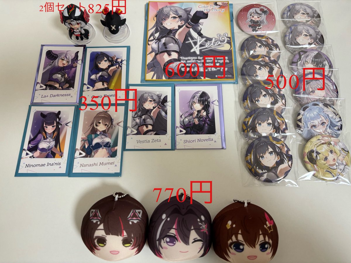 譲渡】ホロライブ hololive 6th fes CANバッジ 缶バッジ 色紙 チェキ風