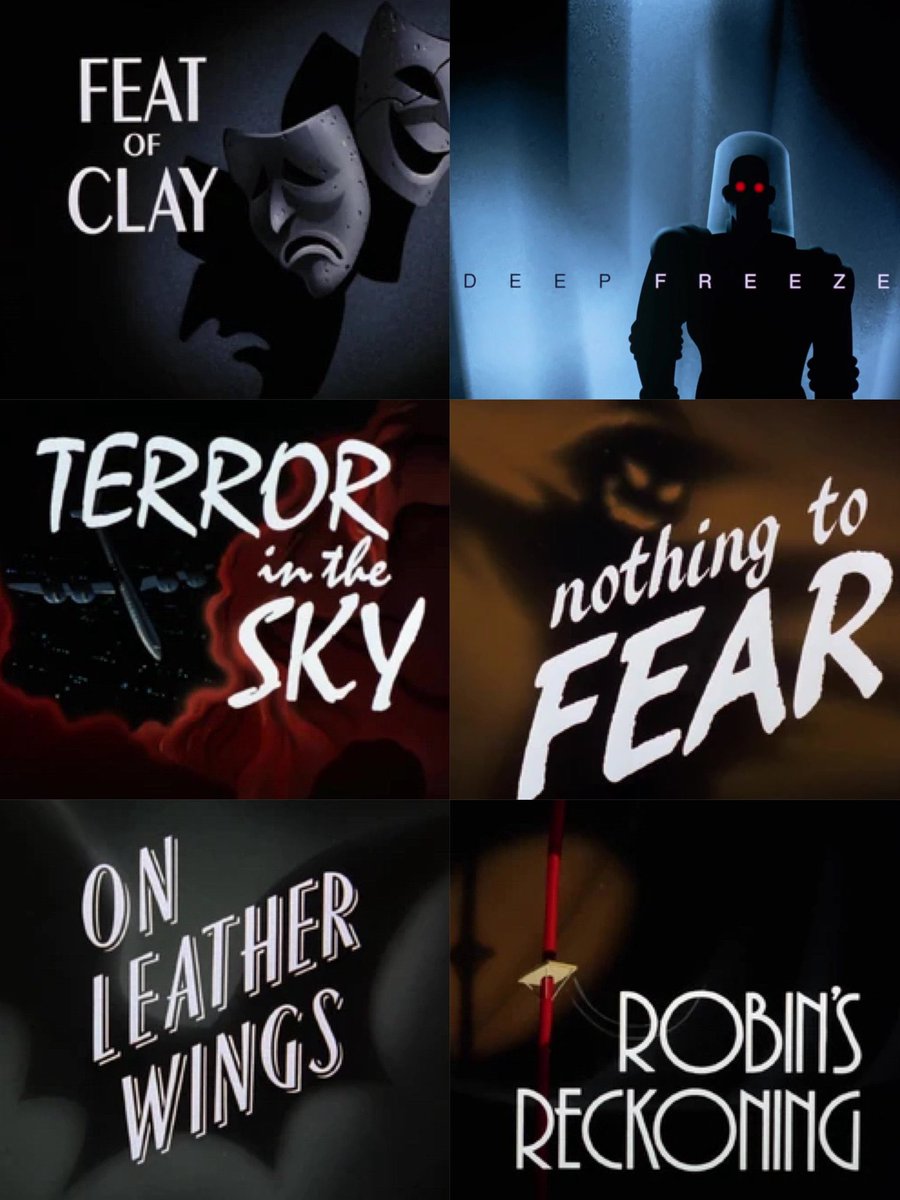 TheBatHome's tweet image. Batman The Animated Series title cards