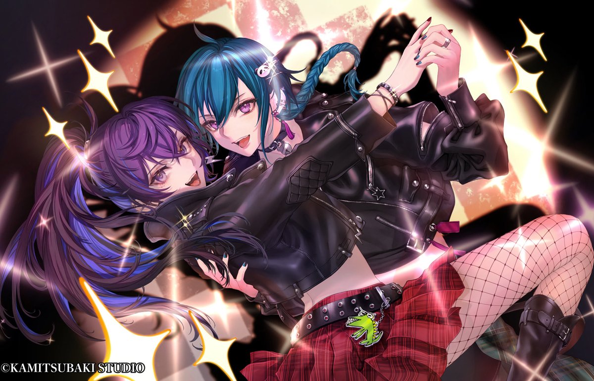 Illustration Works】 幸祜様と緑仙様のコラボ歌ってみたの KVを描かせ