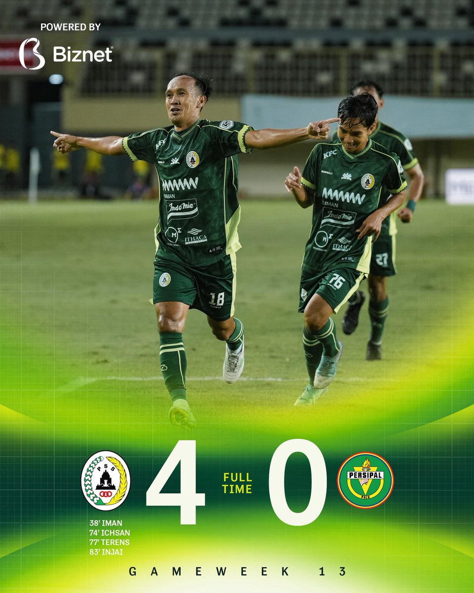 PSSleman's tweet image. FT: PSS 4-0 Persipal Palu FC

#PSS #COSE #PSSvsPersipal #PSSDay