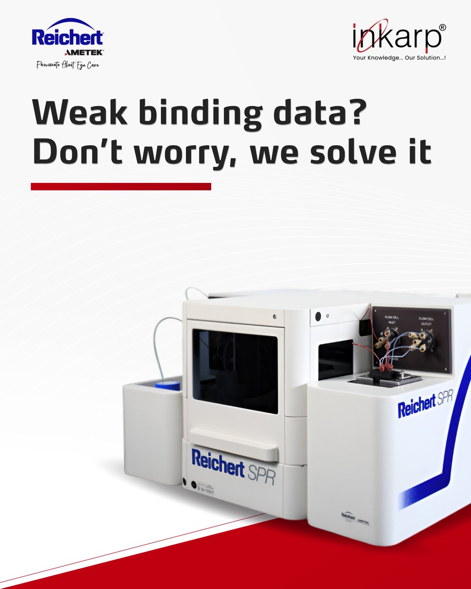 inkarpindia's tweet image. Real-time, label-free biomolecular interaction analysis made precise.

The Reichert® 2SPR delivers ultra-stable dual-channel SPR for drug discovery, protein kinetics &amp;amp; antibody screening backed by Inkarp’s nationwide support.
.
.
#Reichert2SPR #SPRAnalyzer #InkarpInstruments