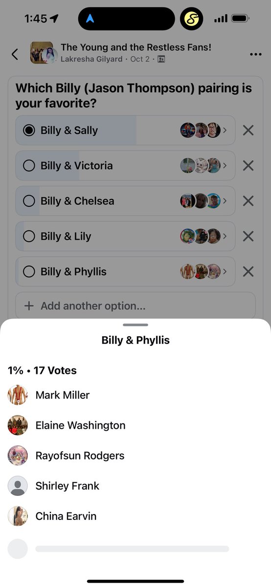 These are from 3 different, FB groups of regular viewers.  Not viewers who create these little clique fan pages for their own personal agendas.  Phyllis didn’t even come close😂