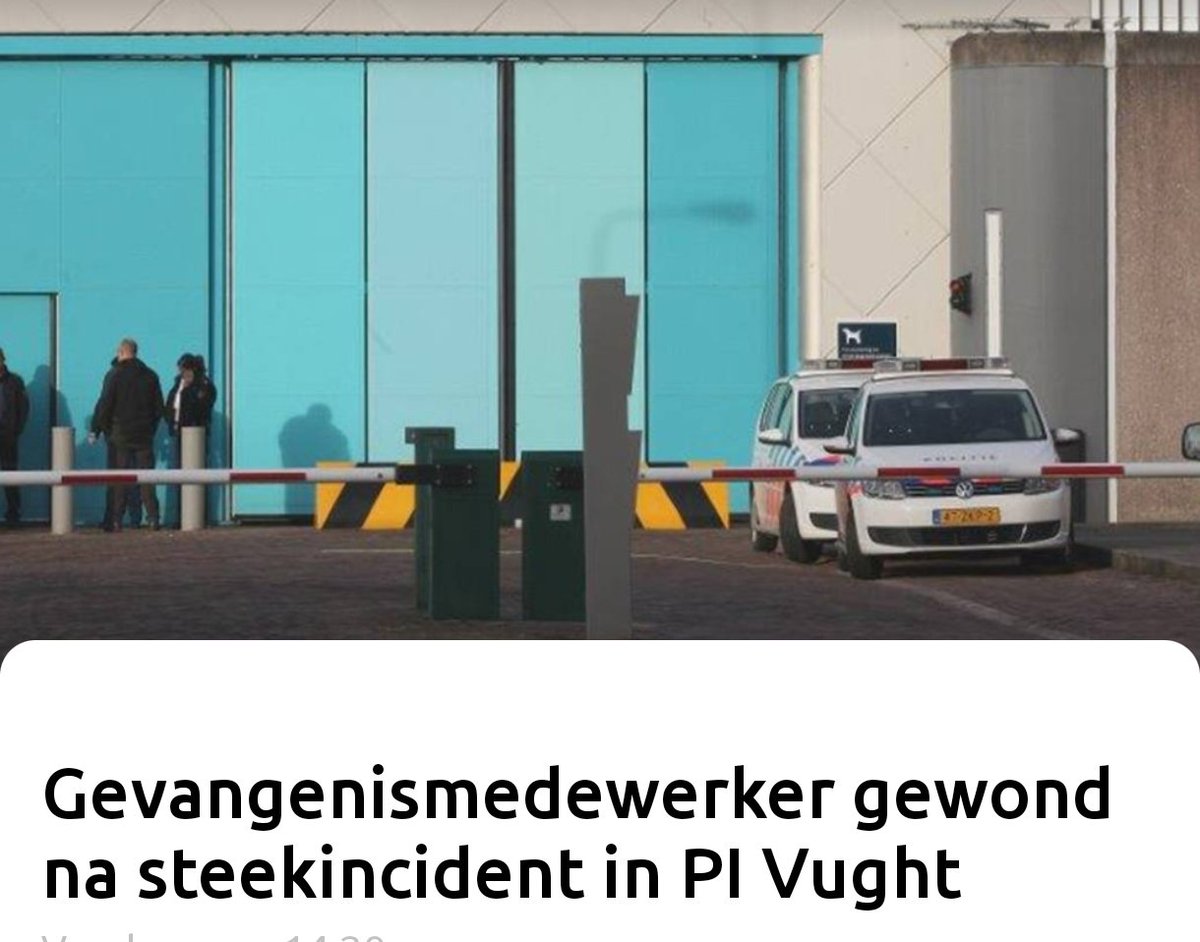 Gevangenismedewerker in PI Vught verwond door gedetineerde