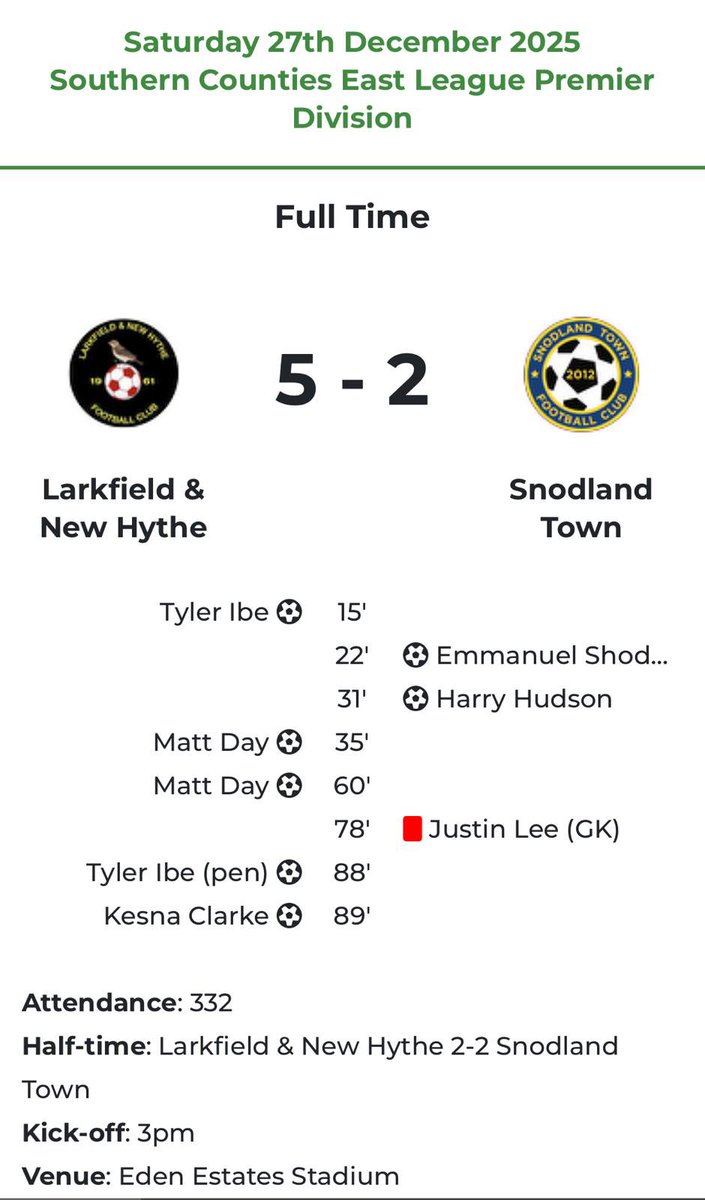 Larkfield & New Hythe F.C. tweet media