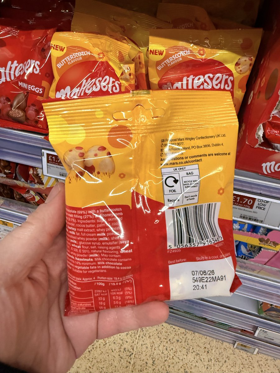 All_Things_New_'s tweet image. Butterscotch Maltesers Mini Eggs! 🧡 At Co-op @MaltesersUK #maltesers #minieggs #butterscotch #easter #wellthisisnew
