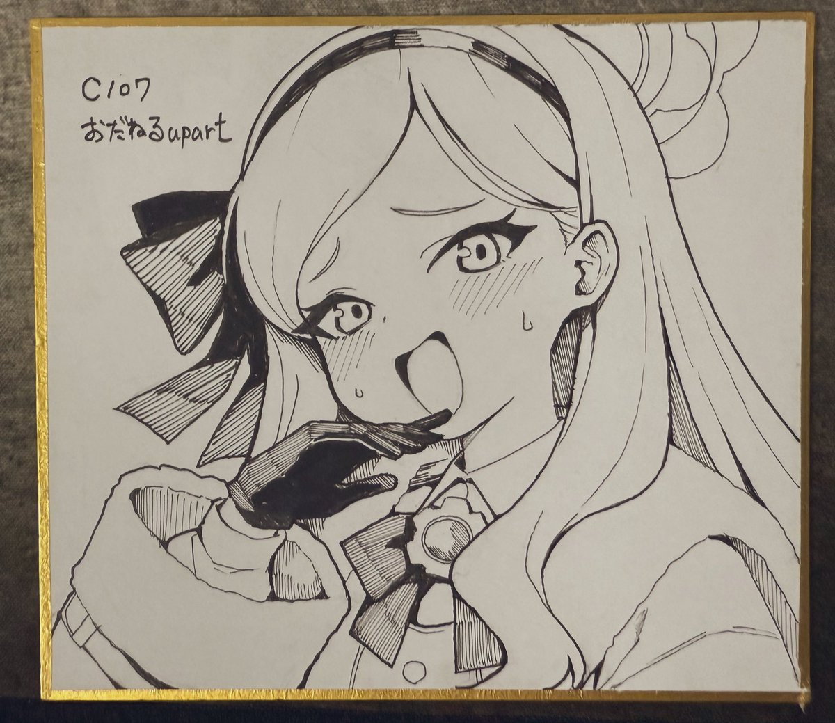 さらに色紙追加です!
タカネ姫(オーホッホッホ)とカノエ先輩です! 