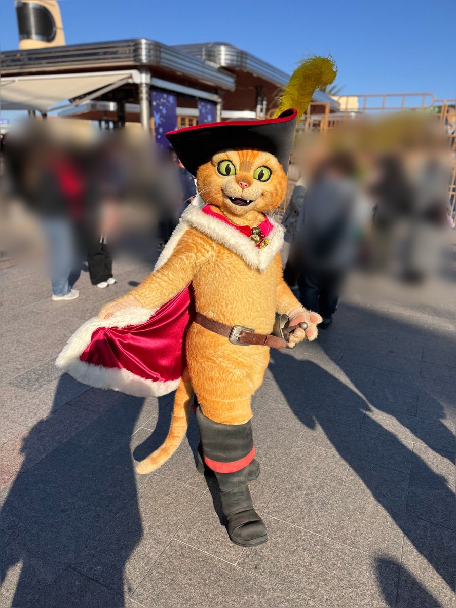 2025.12.13 夏ぶりに会えたプスくん🐱 #USJファン #シュレック #長靴を