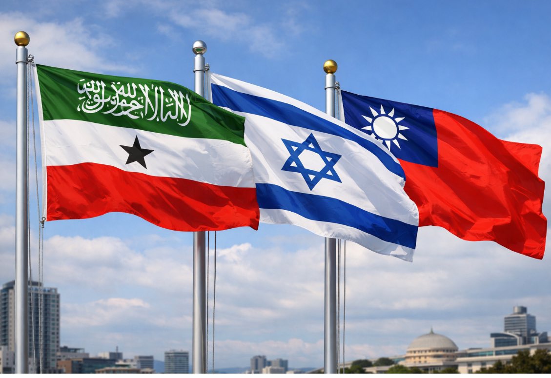 Franckalbert201's tweet image. Taiwan has welcomed Israel’s decision to recognize Somaliland. Taiwan’s Ministry of Foreign Affairs described Taiwan, Israel, and Somaliland as ‘like-minded democratic partners’ sharing the values of democracy, freedom, and the rule of law.”