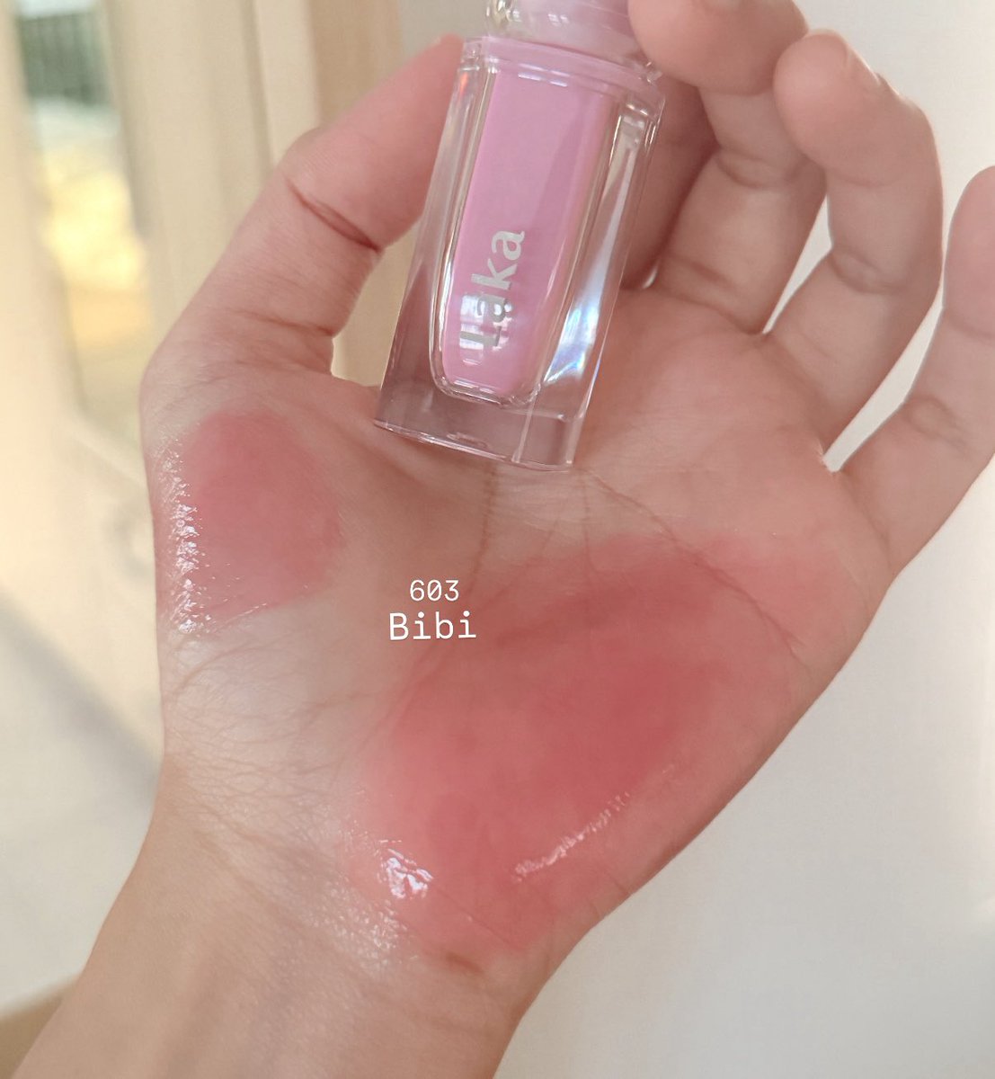 ชมพูนม ไม่ติดส้ม ไม่ติแแดง ชมพูที่จริงใจ 603 Bibi เลยยยย สีน่าร้ากมากกก ㅜㅡㅜ