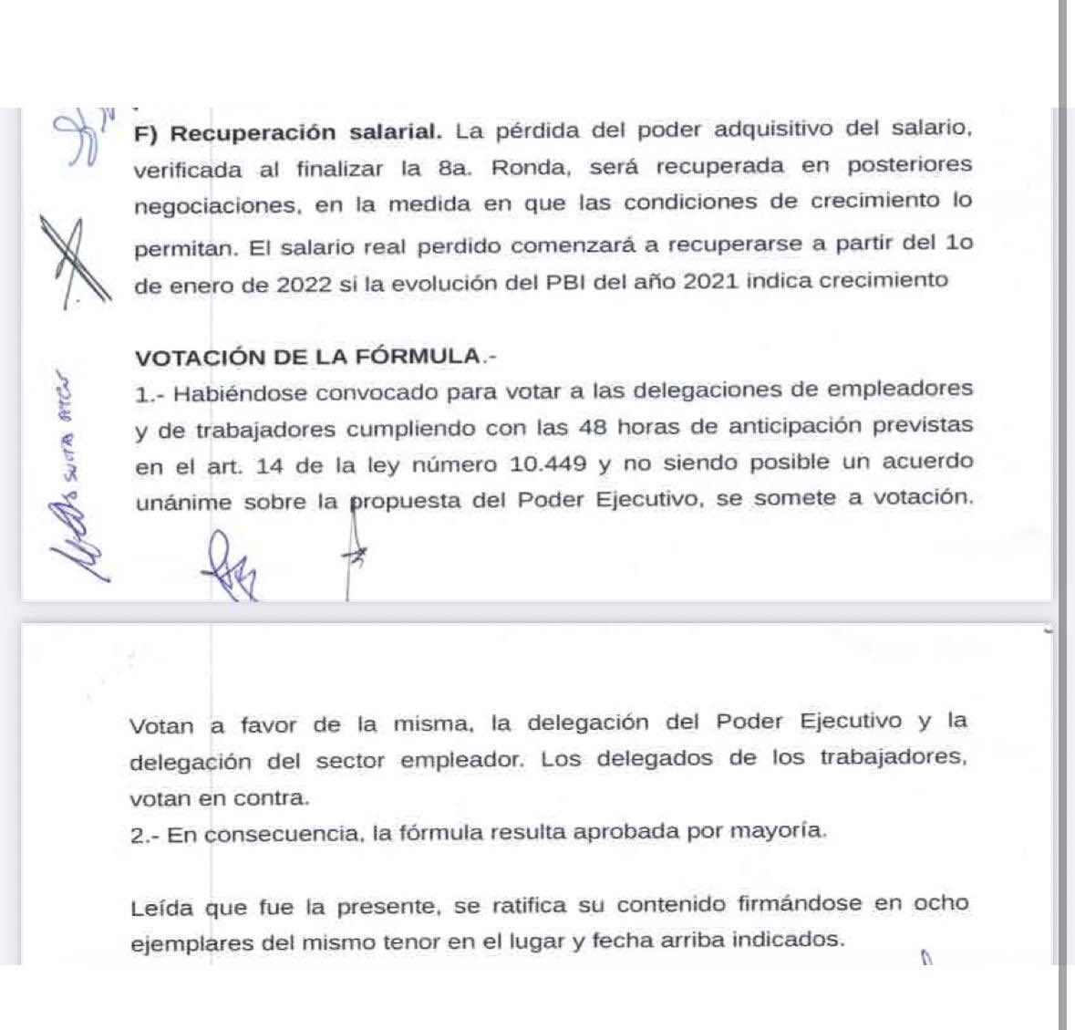 Algún desinformado me acusa de mentir por decir que el gobierno de Lacalle Pou le bajó el salario a los trabajadores rurales. 
Acá el acta de consejos de salarios. 
Recién en enero de 2025 se recuperó el nivel salarial previo al inicio de su gobierno, fueron 5 años de pérdida.