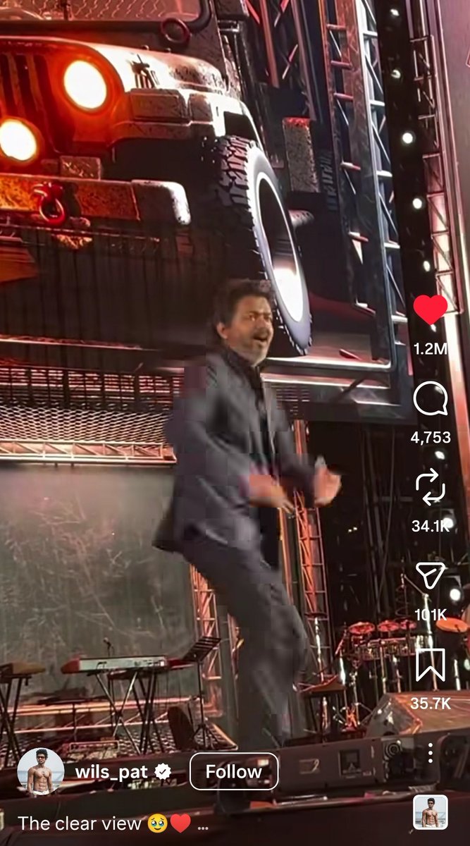 Instagram Filled With Thalapathy Videos and Bro casually pulling million likes 💀🔥

All these Reach without even Official telecast or streaming of the #JanaNayagan AudioLaunch 😲

Meanwhile no one cared Medium range lottery hero Event 😆