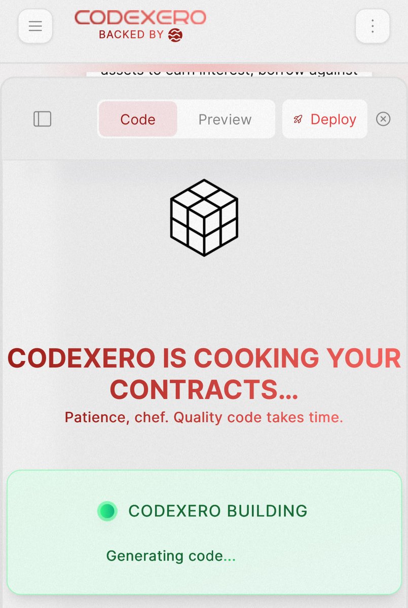 Mumonmo's tweet image. A @CodeXero_xyz simply write what you want to build in a prompt and it instantly generates code👀

All of this is built on the SEI network.
When I look at the generated code… well… it’s pretty hard to understand🧐

I can’t read code myself but it’s being created at an…