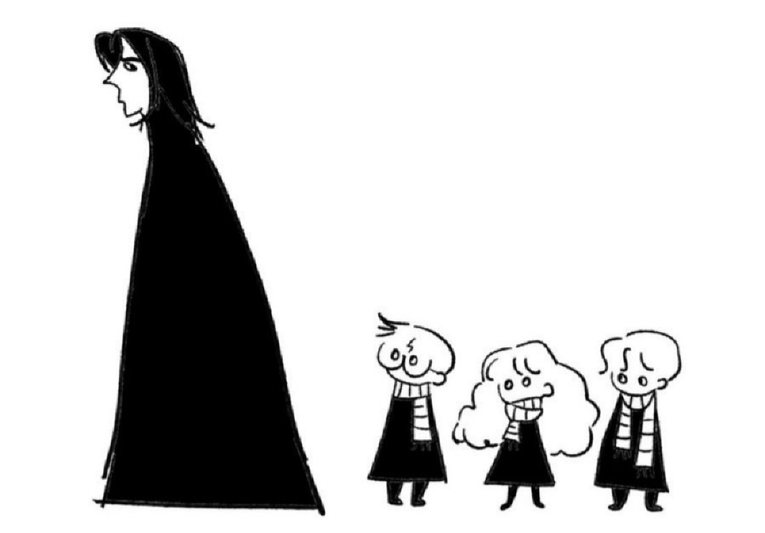 Snape and the trio 🩶