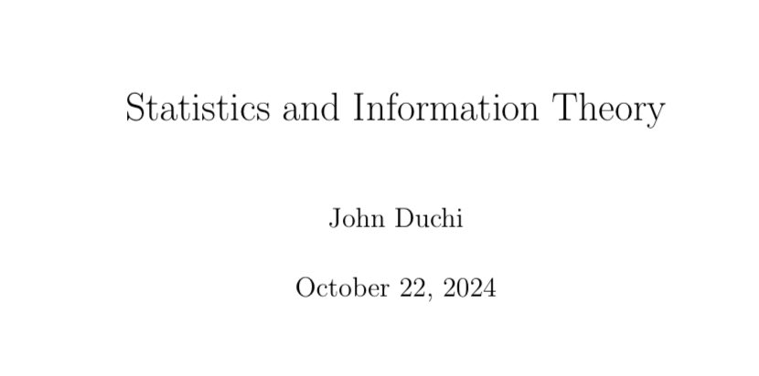 Riazi_Cafe_en's tweet photo. Stanford “Statistics and Information Theory” lecture notes   

PDF: https://t.co/lBWSh8lERH https://t.co/mDGrr9ML9B