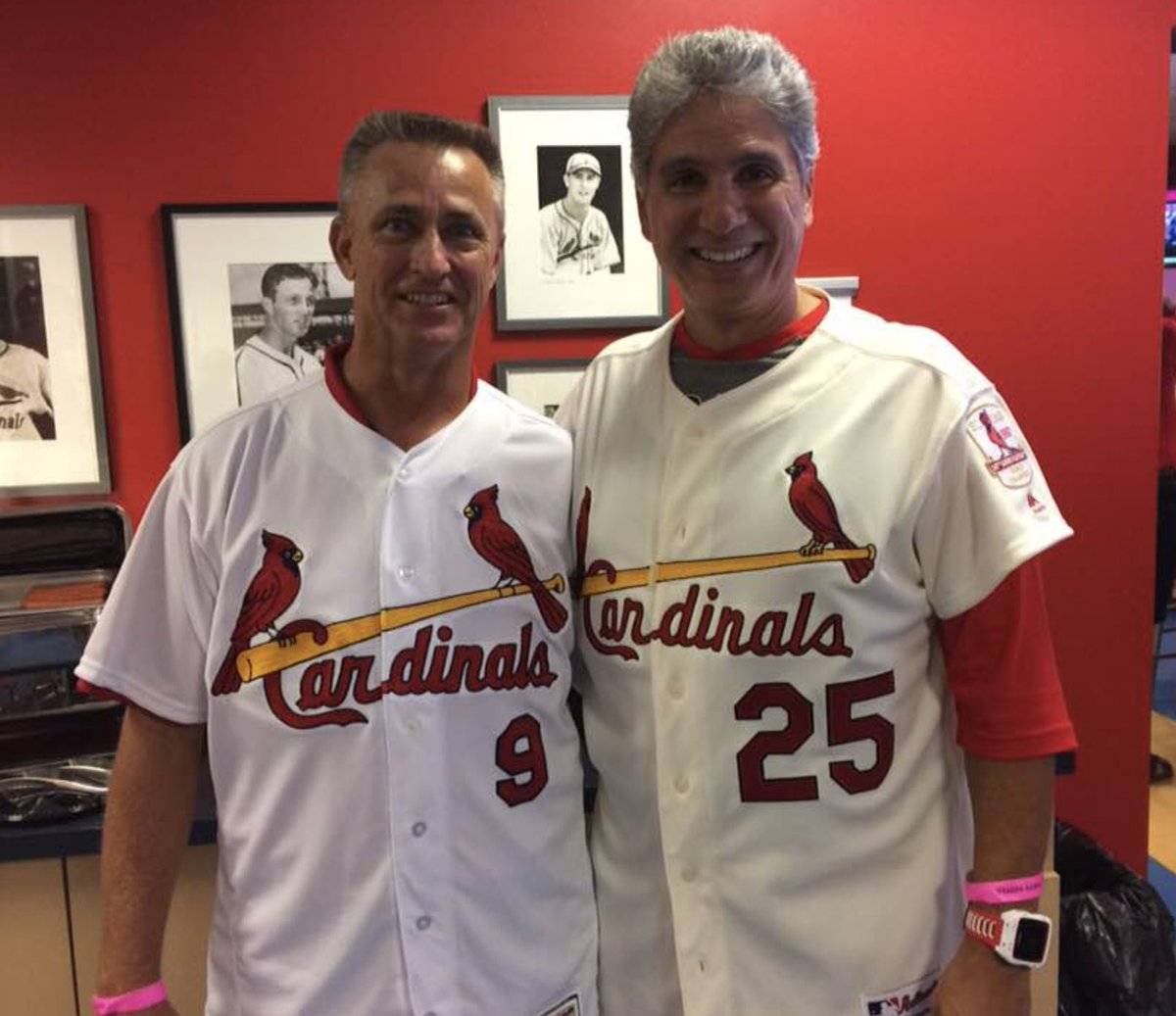 DrJJJavier's tweet photo. @Cardinals honoring the 1968 team creates opportunity to meet other family relatives, myself and Kevin Maris @RMaris0961  May 2018 https://t.co/cwiwmcjMfY