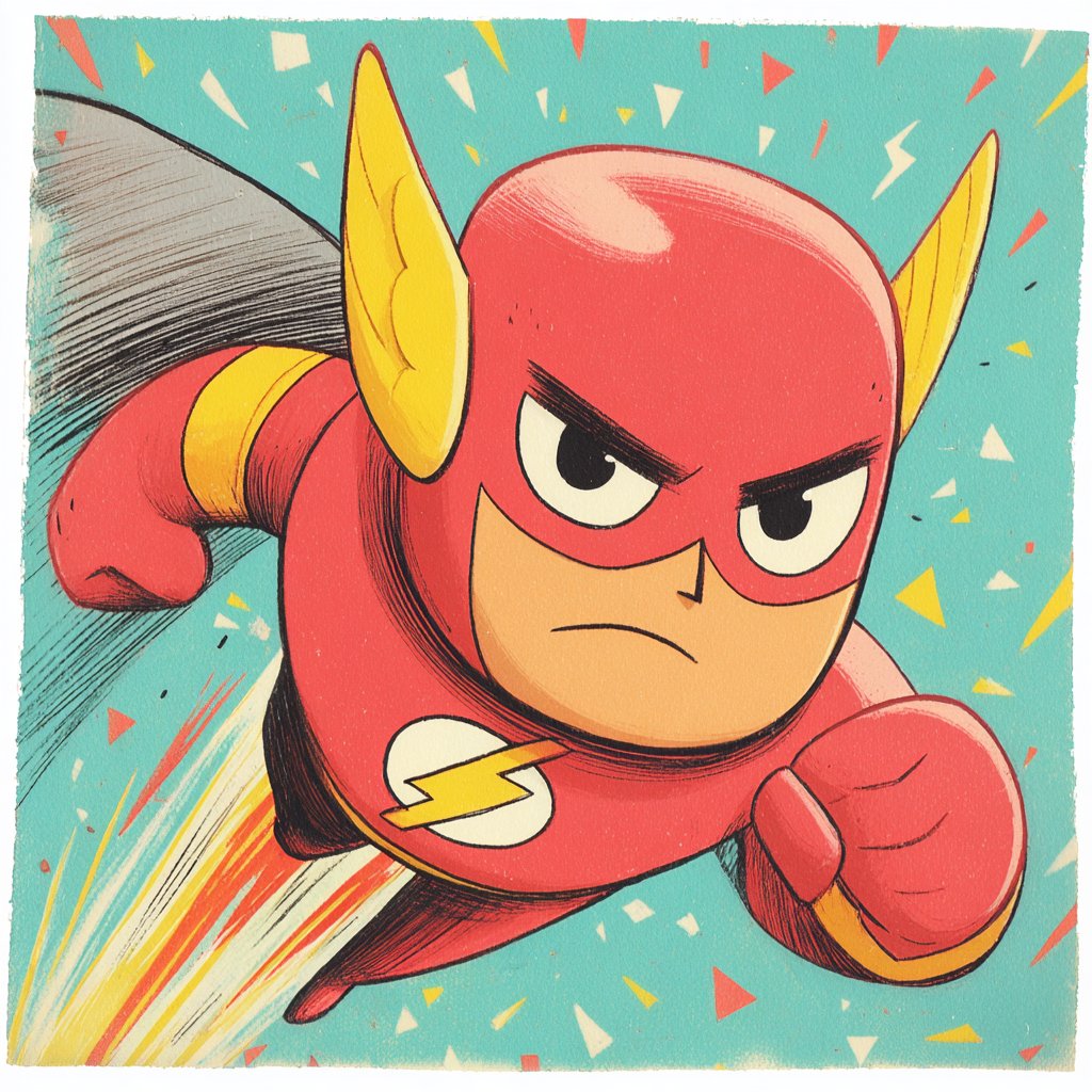 Retro cartoon character sheet