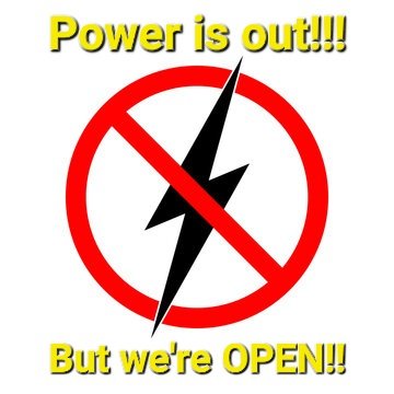 bathaleworks's tweet image. Looks like we lost power!!  We're open anyway, so come on in!!  No music, food, or TV til we get power back, but the beer is flowing!  Expecting power back around 4 pm.  Cheers!! 🍻
