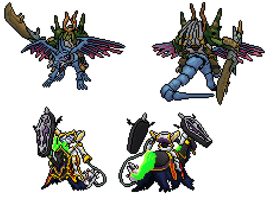 otro_jorch's tweet photo. Titamon + Skull Baluchimon & Dullahamon
#Titamon #Dullahamon #VITALBRACELET #pixelart #DigimonStoryOlymposXII #fanart #デジモン #Digimon
Today's for mounted Digimon. Would you consider Dullahamon's sprite clear and recognisable? I've used one of Liberator's pannels https://t.co/6mCQk82Rsp