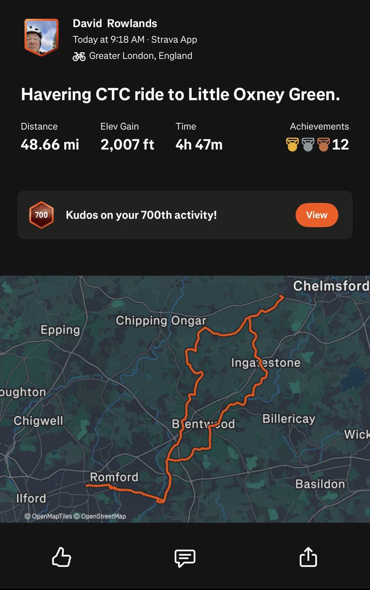 HaveringCycling's tweet image. Five out earlier bound for Little Oxney Green. Headwind on the way out. Lunch in “The Potting Shed Tea Room” return via Mill Green and Shenfield. Next Sunday- “Orchard Café” Trinity Buoy Wharf.